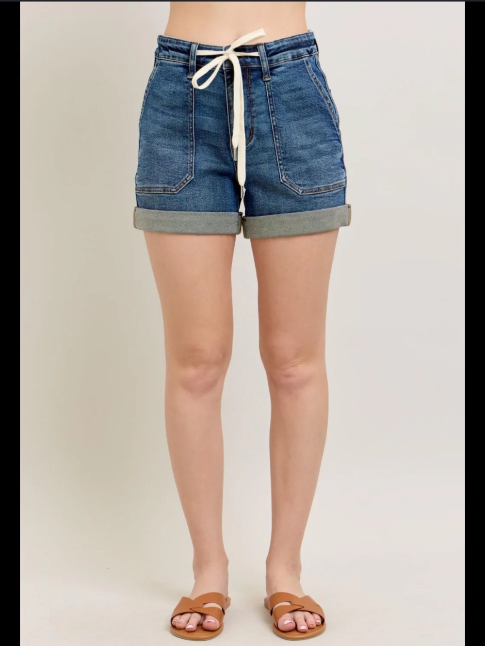 (XL) Judy Blue Denim Relaxed Jogger Shorts Dark Wash Jean Extra Large Sweatpant